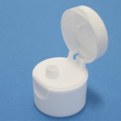 20mm 410 White Smooth Flip Top Cap with Crab Claw Seal